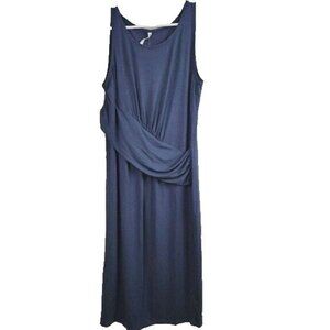 fabletics retta midi gray sleeveless jersey dress Fabletics Retta Midi Gray Sleeveless Jersey Dress Size L